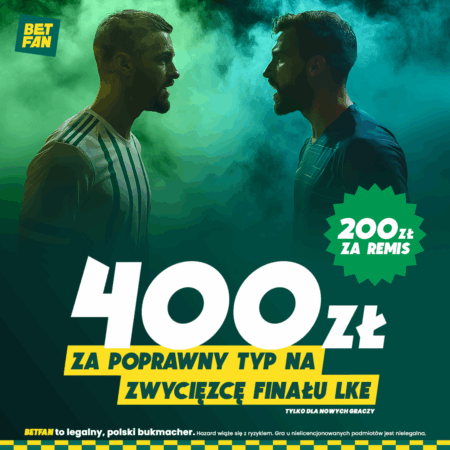 400 ZŁ ZA POPRAWNY TYP NA ZWYCIĘZCĘ FINAŁU LIGI KONFERENCJI