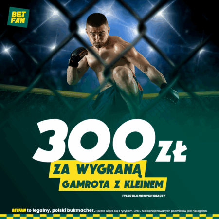 300 ZŁ ZA WYGRANĄ GAMROTA Z KLEINEM