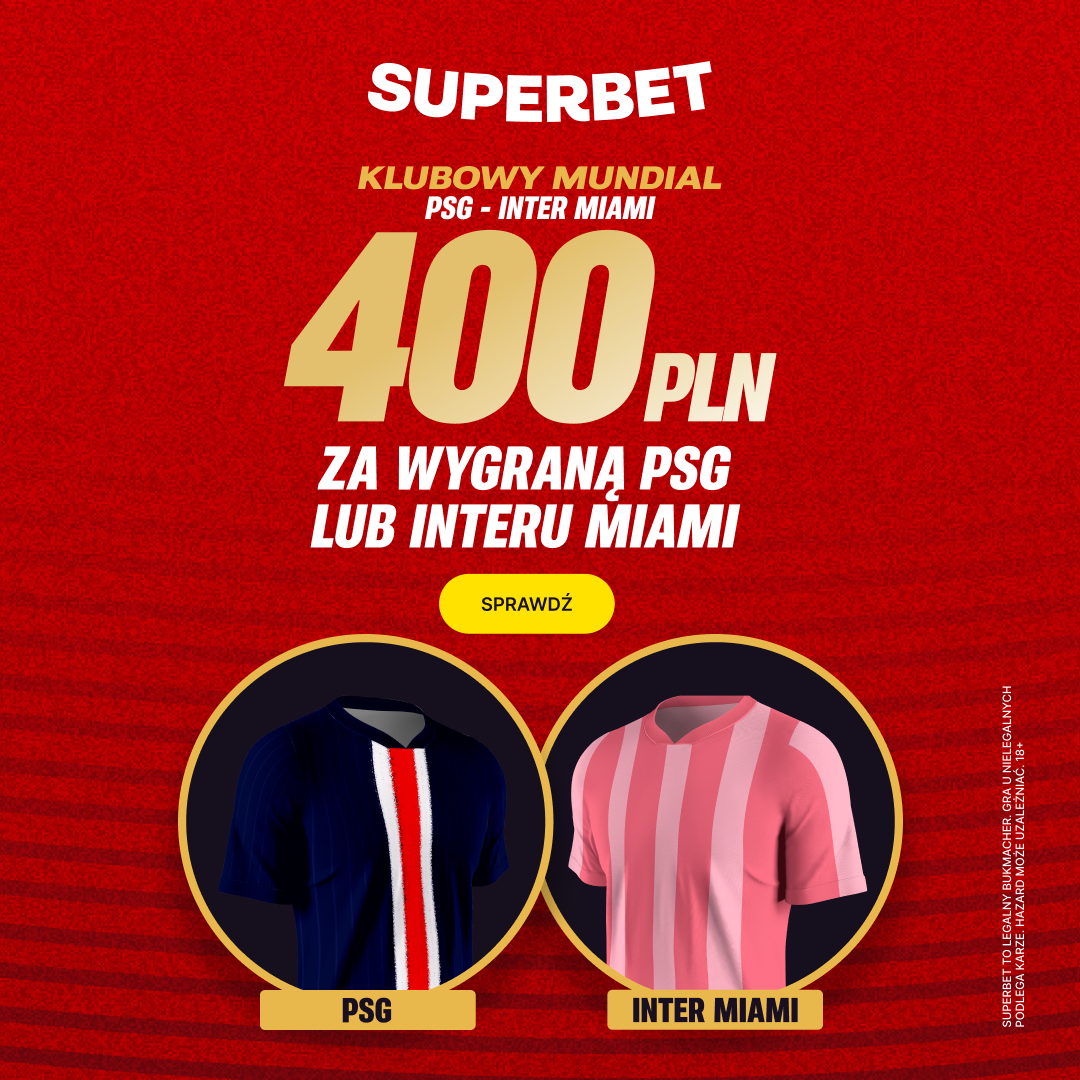 400 PLN za zwycięzcę meczu PSG – Inter Miami