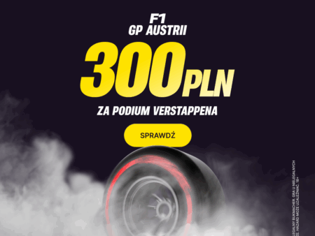 300 PLN za Maxa Verstappena w TOP 3 wyścigu Grand Prix Austrii Formuły 1