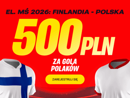 500 PLN za gola Polski w meczu z Finlandią