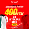 400 PLN za zwycięstwo Legii Warszawa w meczu z FK Aktobe