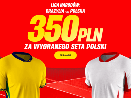 350 PLN za wygranego seta Polski w meczu z Brazylią