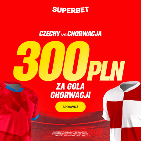 ⚽ MEGA Bonus 300 PLN EKSTRA! Gwarantowany Bonus za Gola Chorwacji w Mecz Superbet!