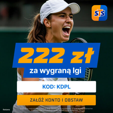 🎾 BONUS NA WYNOS! STS: 660 PLN + 222 PLN za Wygraną Igi Świątek w WTA Finals!
