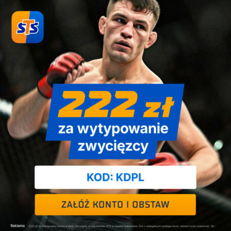 🥊 UFC WEEKEND! STS: 660 PLN + 222 PLN za Wygraną na UFC ON ESPN!