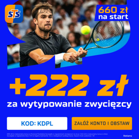 🎾 Tenisowy HIT! Bonus 222 PLN od STS na ATP Finals dla Nowych Graczy!