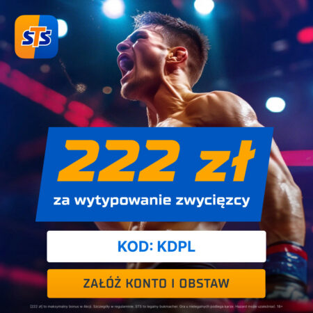 👊 UFC Fight Night: Zgarnij 222 PLN za Wytypowanie Zwycięzcy Dowolnej Walki w STS!