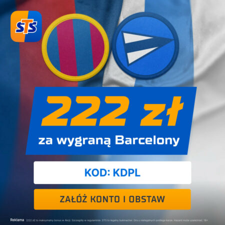 STS Bonus 660+222 PLN! Kod KDPL na Barcelona/Real La Liga