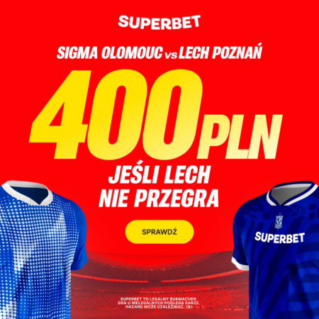 🎯 BEZPIECZNY BONUS 400 PLN! Postaw na X2 Lecha Poznań (Nie przegra) w Lidze Konferencji!