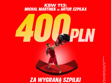 🎯 NOKAUTUJĄCY BONUS! 400 PLN EKSTRA za zwycięstwo Artura Szpilki na KSW 113!