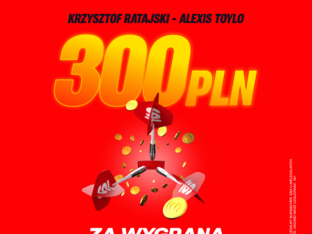 🎯 ŁATWY BONUS 300 PLN EKSTRA! Wygraj, gdy BIAŁECKI RZUCI 2 MAXY (180)! MŚ PDC!