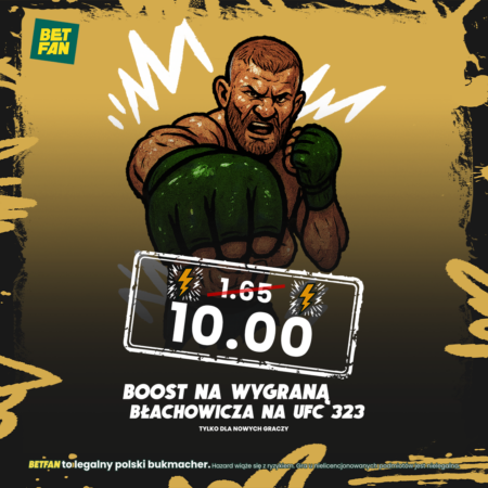 ⚡ PROMOCJA TYGODNIA: KURS 10.0 NA WYGRANĄ BŁACHOWICZA NA UFC 323!