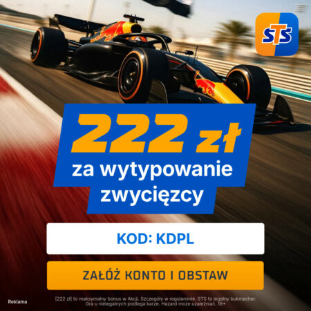 STS: Pakiet 660 PLN + 222 PLN na start! Kod KDPL na Zwycięzcę Finału F1: GP Abu Dhabi!