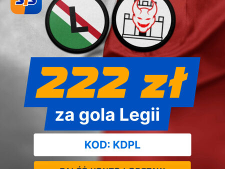 Bonus KDPL w STS: Zgarnij 660 PLN + Ekstra 222 PLN za Gol Legii, Lecha, Rakowa lub Jagiellonii!
