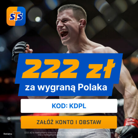 STS: Pakiet 660 PLN + 222 PLN na start! Kod KDPL na UFC 323 i walkę Błachowicza!
