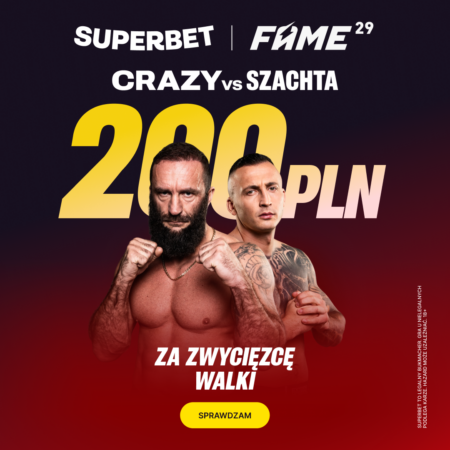 💰 AŻ 200 PLN za zwycięzcę walki Dawid „Crazy” Załęcki – Bartosz Szachta w Superbet!