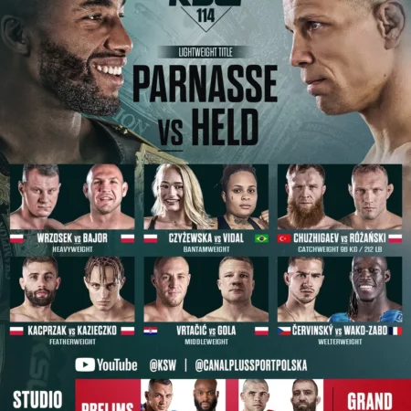KSW 114 Typy, Kursy i Analizy: Parnasse vs. Held. Odbierz Bonus 907 PLN z kodem KDPL!