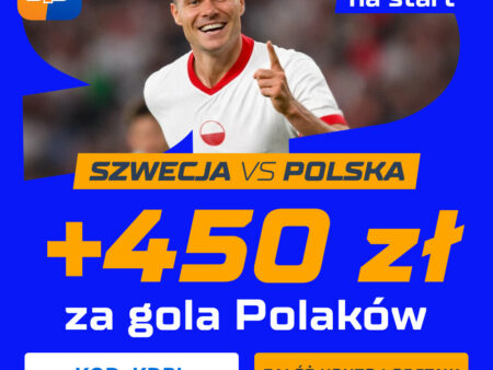 450 zł za gola Polski ze Szwecją! Specjalna promocja STS
